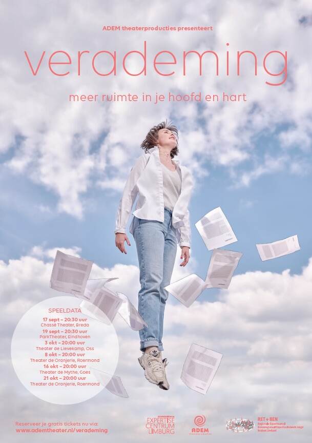 Afbeelding van de flyer voor de theatervoorstelling De Verademing