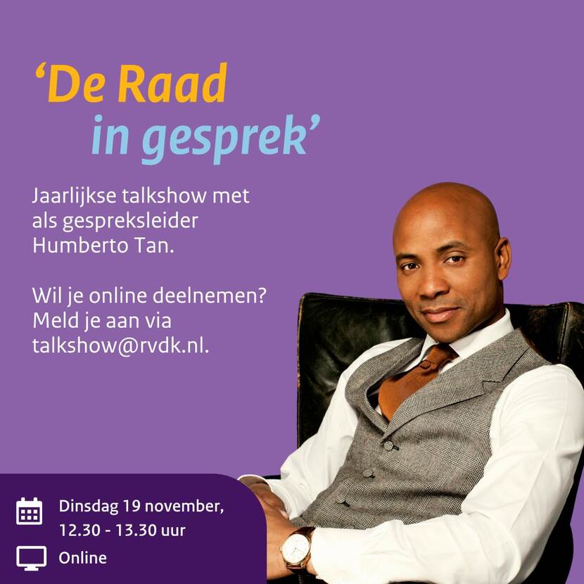 flyer van de raad in gesprek